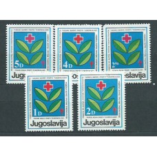 Yugoslavia - Beneficencia Yvert 91/5 ** Mnh Cruz roja